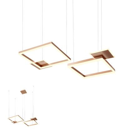 Redo 01-2613 - LED-dimmbare Pendelleuchte an Kabel SIGUA LED/110W/230V CRI 90 braun