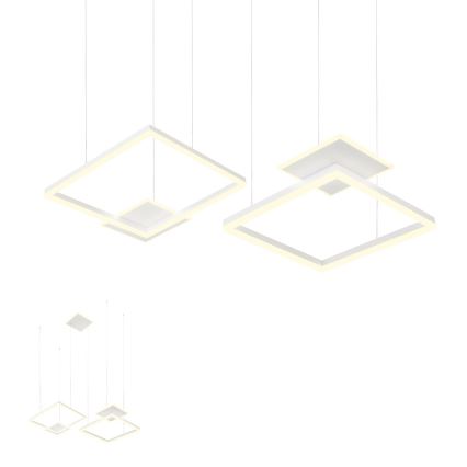 Redo 01-2614 - LED-dimmbare Pendelleuchte an Seil SIGUA LED/137W/230V CRI 90 weiß