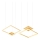 Redo 01-2615 - LED-dimmbarer Pendelleuchter an Kabel SIGUA LED/137W/230V CRI 90 goldfarben