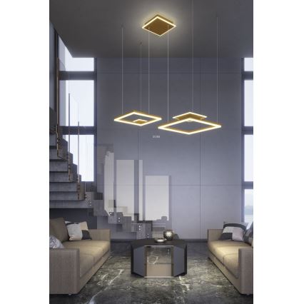Redo 01-2615 - LED-dimmbarer Pendelleuchter an Kabel SIGUA LED/137W/230V CRI 90 goldfarben