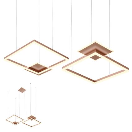 Redo 01-2616 - SIGUA dimmbare LED-Pendelleuchte mit Kabelabhängung, 137W/230V, CRI 90, braun
