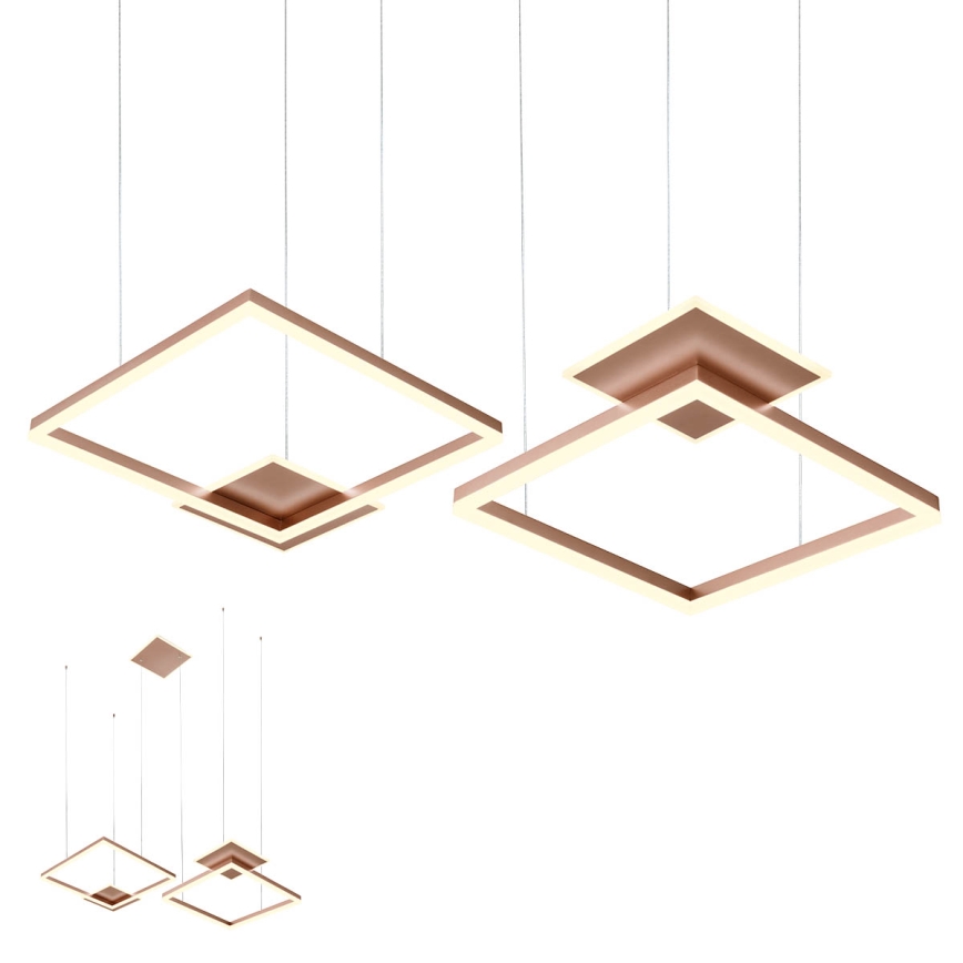 Redo 01-2616 - SIGUA dimmbare LED-Pendelleuchte mit Kabelabhängung, 137W/230V, CRI 90, braun