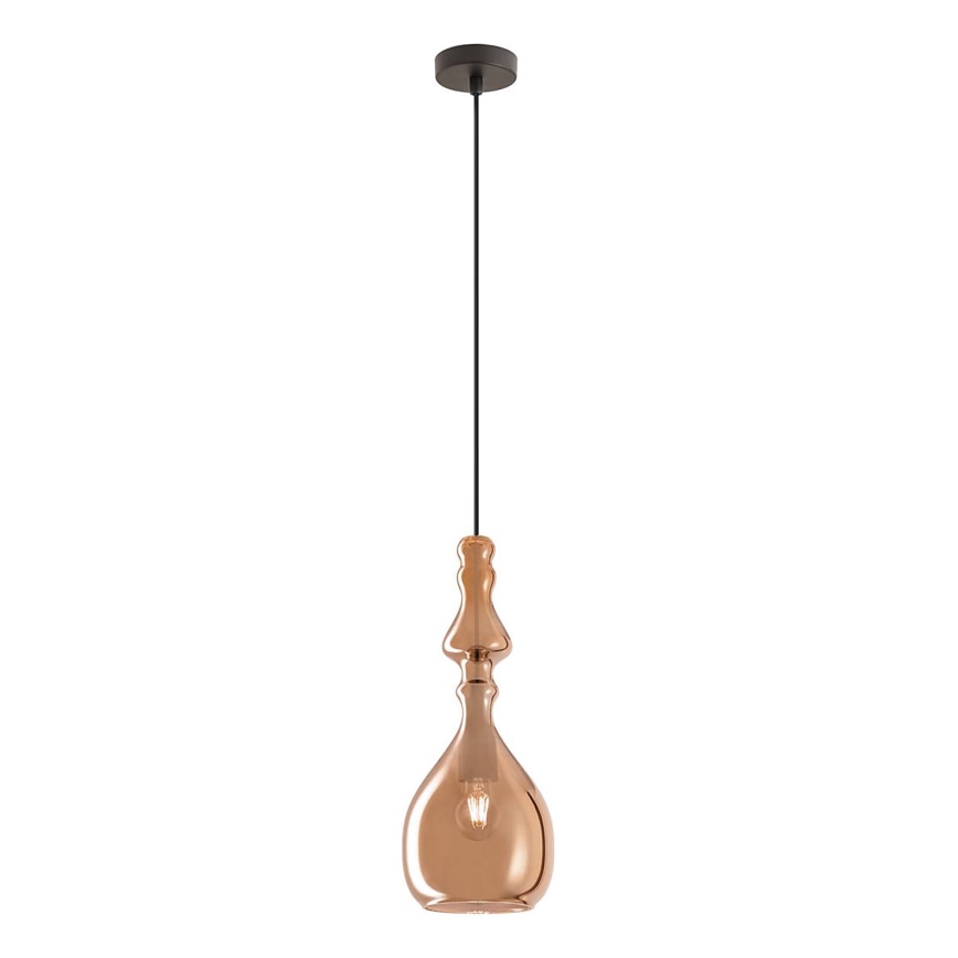Redo 01-2939 - Pendelleuchte am Kabel AMBIX 1xE27/42W/230V Ø 18 cm braun