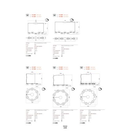 Redo 01-3242 - LED Wandleuchte SINCLAIR LED/6,5W/230V CRI 93 IP21 schwarz