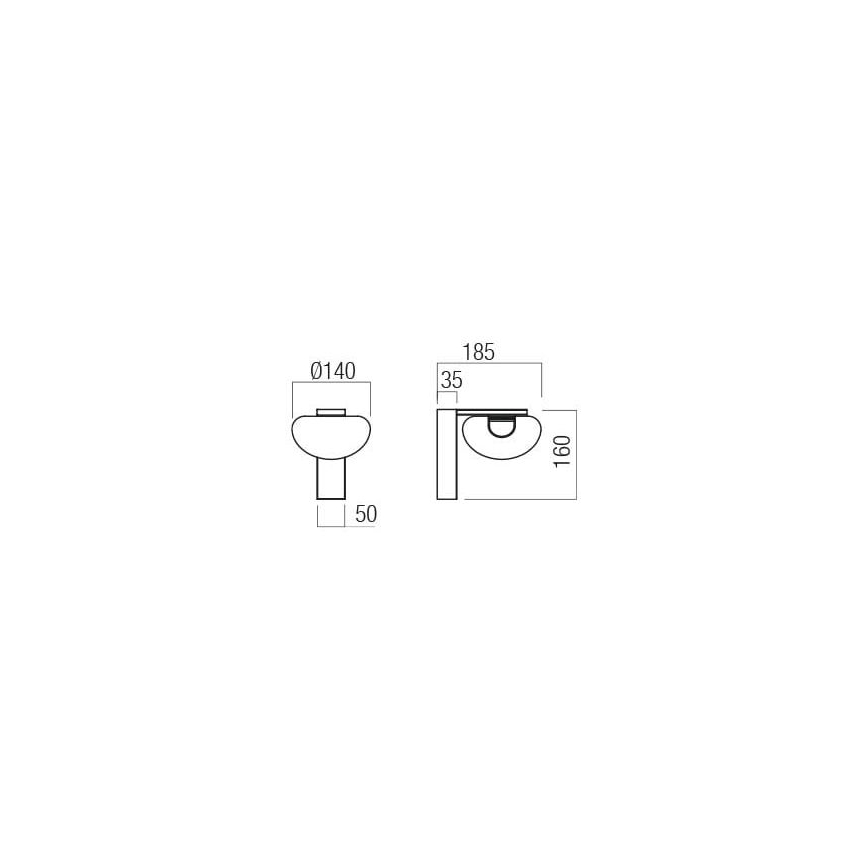 Redo 01-3242 - LED Wandleuchte SINCLAIR LED/6,5W/230V CRI 93 IP21 schwarz
