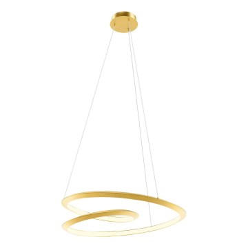 Redo 01-3377 - STORM LED-Pendelleuchte, dimmbar, an Stahlseil, 60W/230V, 3000/4000/6000K, CRI 90, Ø 80 cm, gold