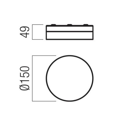 Redo 01-3725 - LED Badezimmer-Deckenleuchte FRISBI LED/8W/230V Ø 15 cm CRI 90 IP44 glänzender Chrom