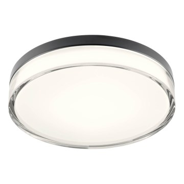 Redo 01-3736 - LED-Deckenleuchte für Badezimmer FRISBI LED/18W/230V d 28 cm CRI 90 3000/4000K IP44 schwarz