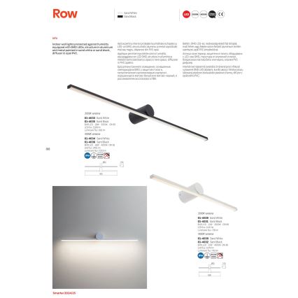 Redo 01-4036 - LED-Spiegelbeleuchtung für Badezimmer ROW LED/18W/230V 90 cm IP44 schwarz