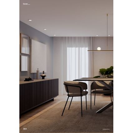 Redo 01-4301 - DUNE LED-dimmbare Pendelleuchte mit Seilaufhängung LED/48W/230V 3000K CRI 90 weiß/gold