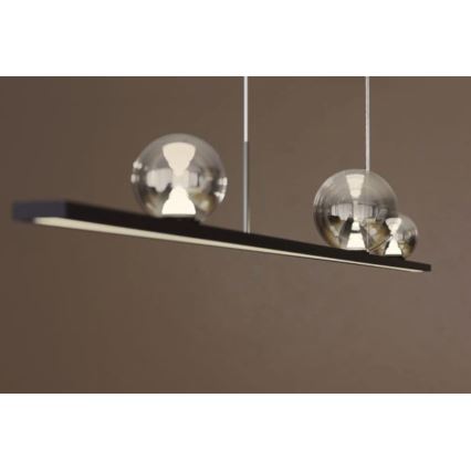 Redo 01-4302 - Dimmbare LED-Pendelleuchte mit Seilaufhängung DUNE LED/48W/230V 3000K CRI 90 schwarz/rauchfarben