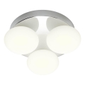 Redo 01-4306 - LED Badezimmer-Deckenleuchte OVUM 3xLED/5W/230V 3000/4000K CRI 90 Ø 24 cm IP44 weiß/glänzender Chrom