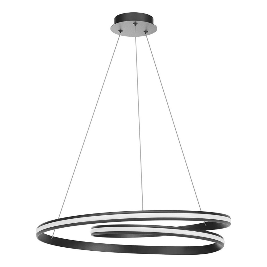 Redo 01-4365 - dimmbare, seilabhängige LED-Pendelleuchte TORSION LED/60W/230V 2700/3000/4000K CRI 90 Ø 75,2 cm schwarz
