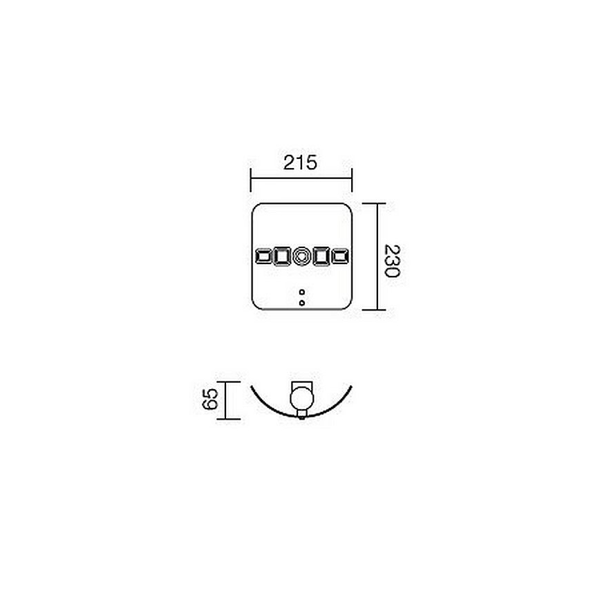 Redo 05-667 - Wandleuchte MIRUNA 1xE27/42W/230V