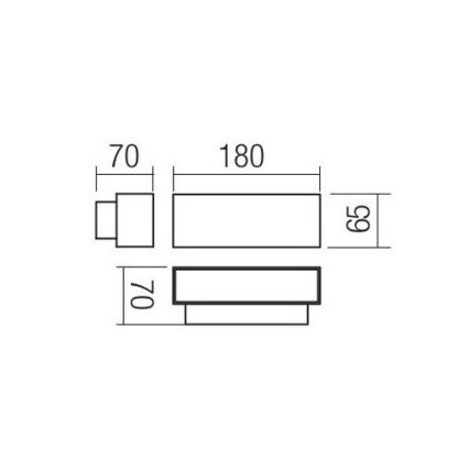 Redo 90096 - LED-Außenwandleuchte PLANIT LED/10W/230V 3000K IP54 Anthrazit