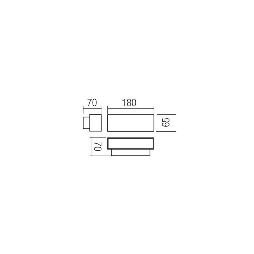 Redo 90096 - LED-Außenwandleuchte PLANIT LED/10W/230V 3000K IP54 Anthrazit