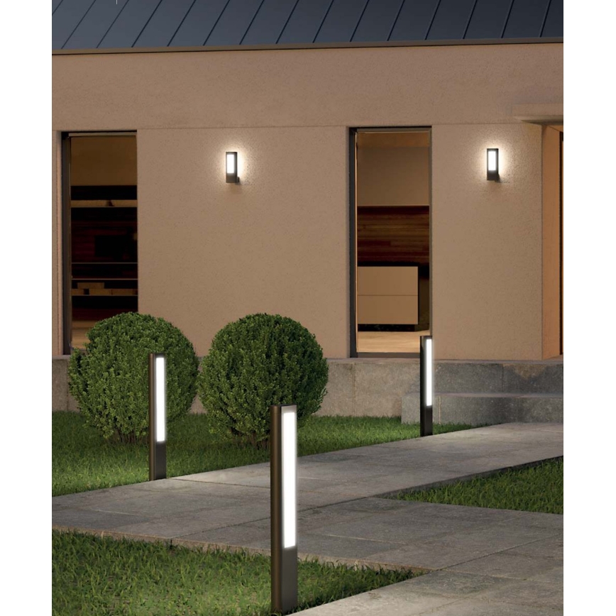 Redo 90125 - LED-Außenleuchte DOLMEN LED/12,44W/230V IP54 Anthrazit