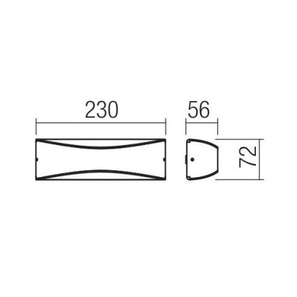 Redo 90126 - LED-Außenwandleuchte AXEL LED/7W/230V 3000 IP65 Anthrazit