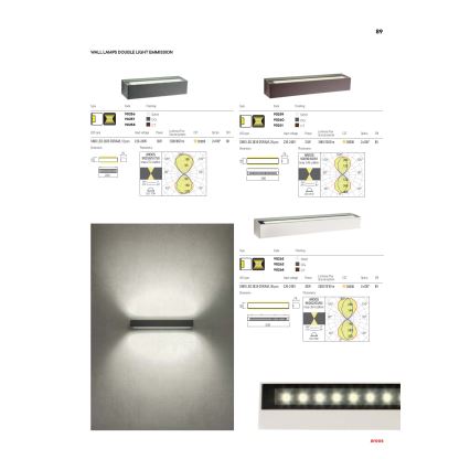 Redo 90261 - LED-Außenwandleuchte AROOS LED/21W/230V 3000K IP65 braun