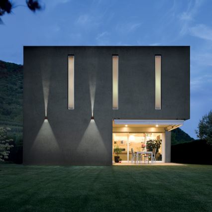 Redo 90298 - LED Außenwandleuchte VARY 2xLED/10W/230V 3000K IP54 braun