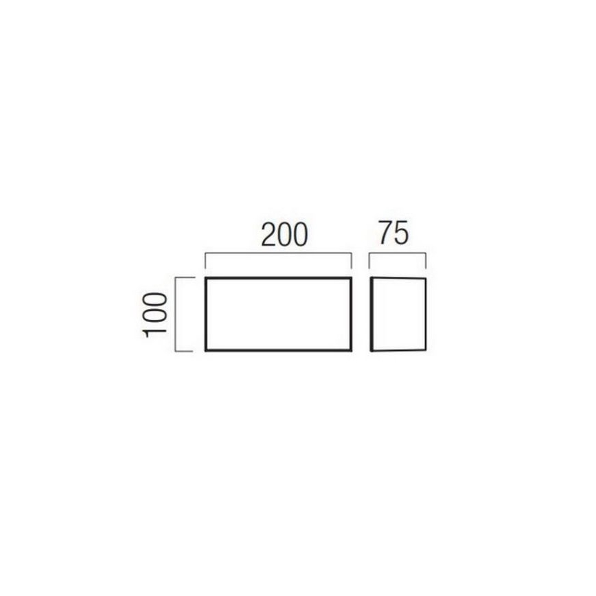 Redo 90325 - LED Außenwandleuchte KODIAK LED/8W/230V 4000K 20 cm IP65 weiß