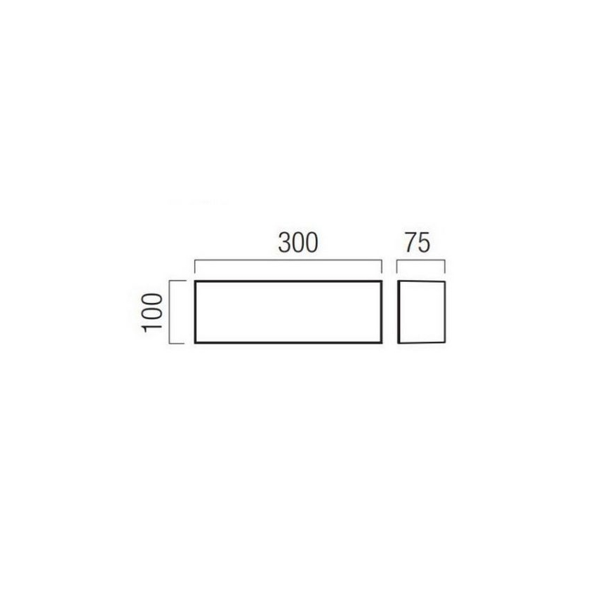 Redo 90329 - LED-Außenwandleuchte KODIAK LED/12W/230V 4000K 30 cm IP65 weiß