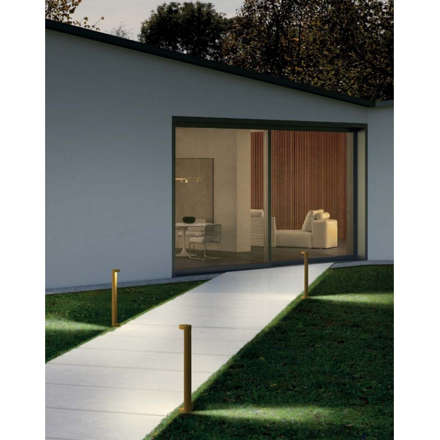 Redo 90366 - LED Außenleuchte ZEUS LED/11,5W/230V 3000K 75 cm IP54 braun