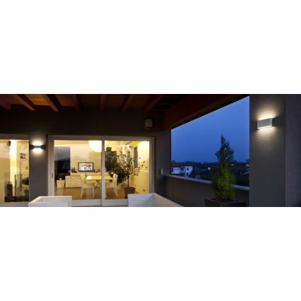 Redo 90451 - LED Außenwandleuchte KLIPPE LED/24W/230V 3000K IP54 weiß