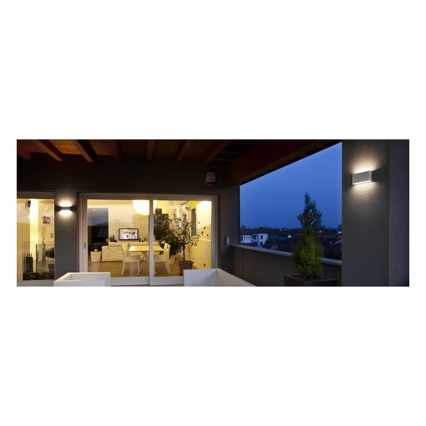 Redo 90451 - LED Außenwandleuchte KLIPPE LED/24W/230V 3000K IP54 weiß