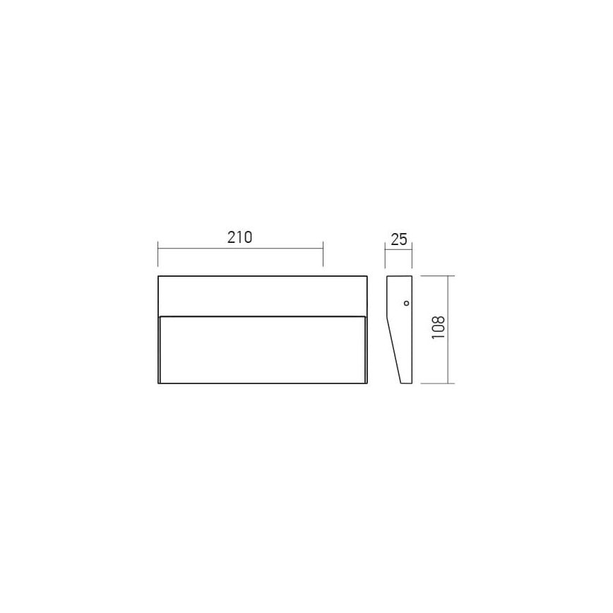 Redo 90480 - LED-Wandleuchte für den Außenbereich LANDER LED/6W/230V IP54 weiß