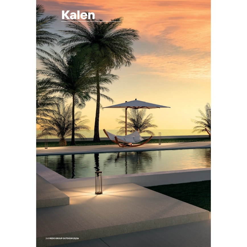 Redo 90577 - LED-Außenleuchte KALEN LED/8W/230V 3000K 20 cm IP65 anthrazit