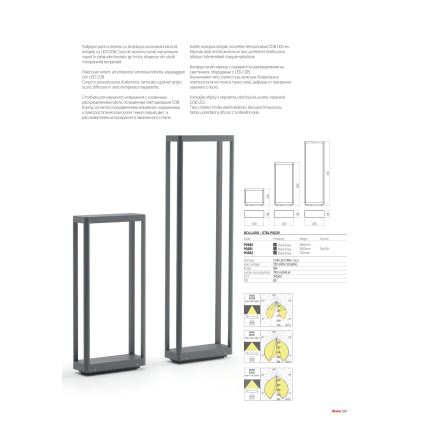 Redo 90580 - LED-Außenleuchte WAKE LED/8W/230V 3000K 20 cm IP65 Anthrazit