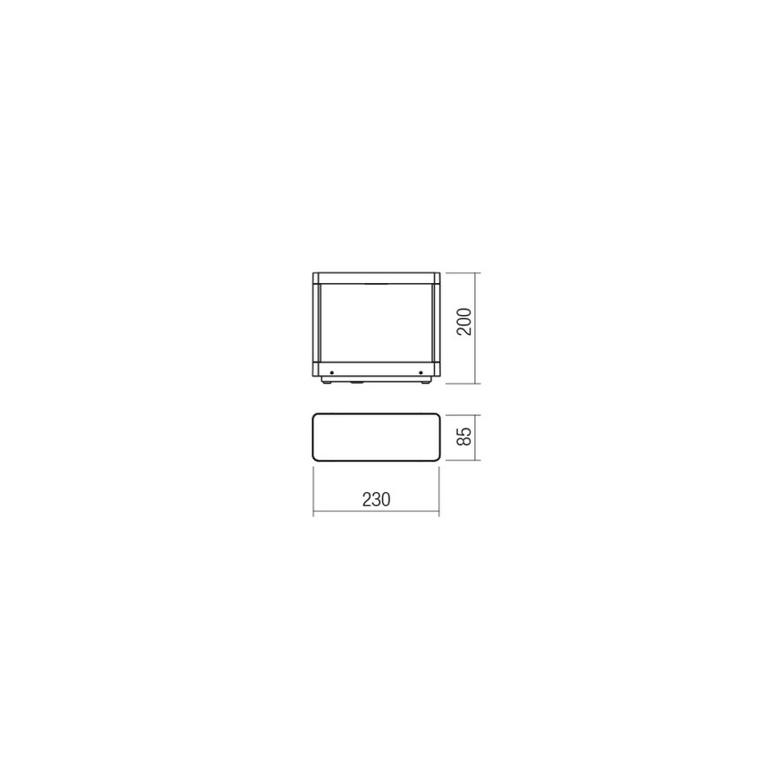 Redo 90580 - LED-Außenleuchte WAKE LED/8W/230V 3000K 20 cm IP65 Anthrazit
