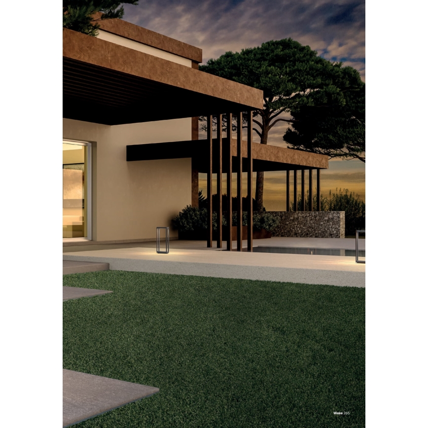 Redo 90581 - LED-Außenleuchte WAKE, 8W/230V, 3000K, 50 cm, IP65, Anthrazit