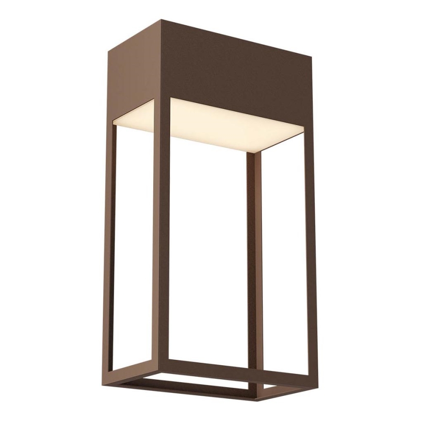 Redo 90604 - LED-Außenwandleuchte STAND, 20 W, 230 V, 3000 K (CRI 90), IP65, braun