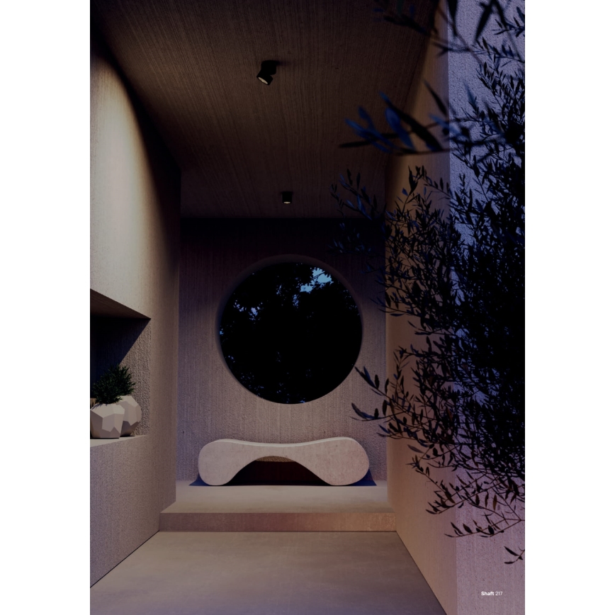 Redo 90627 - LED-Außenstrahler SHAFT LED/13W/230V 3000K Ø 9 cm IP65 Anthrazit