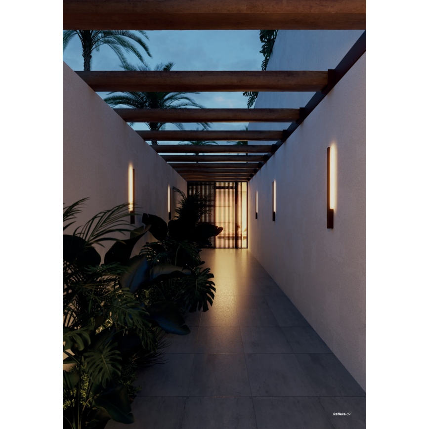 Redo 90872 - LED-Außenwandleuchte REFLEXA LED/6W/230V 3000K CRI 90 IP54 schwarz