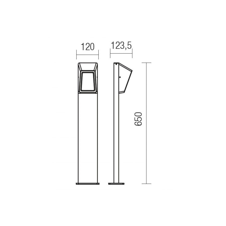 Redo 9168 - LED-Außenleuchte ARGES LED/3W/230V IP54 braun
