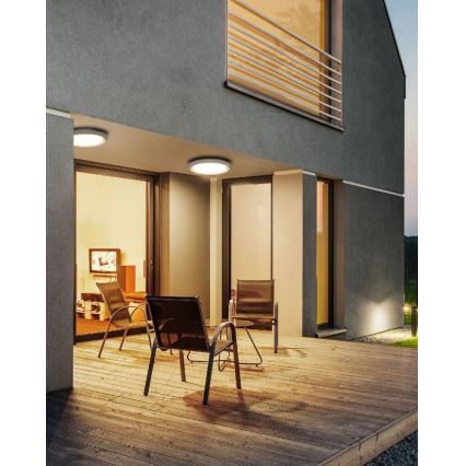 Redo 9180 - LED Außen-Deckenleuchte BEZEL LED/25W/230V Ø 27 cm IP54 Weiß