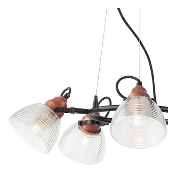 Redo A01-1451 - Ersatzschirm für Deckenleuchte und Stehlampe RIDGE E27 klar