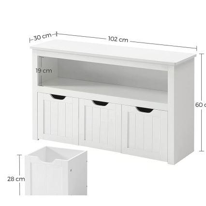 Regalschrank SORELL weiß