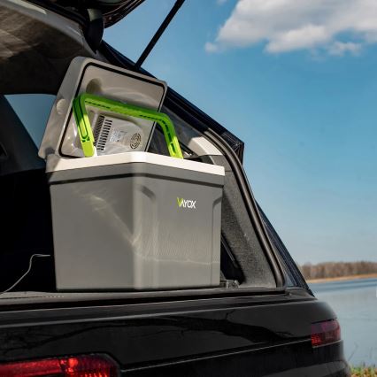 Reise-Kühlbox mit Heizfunktion 27 l 230V/12V/24V grau