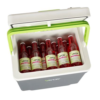Reise-Kühlbox mit Heizfunktion 27 l 230V/12V/24V grau