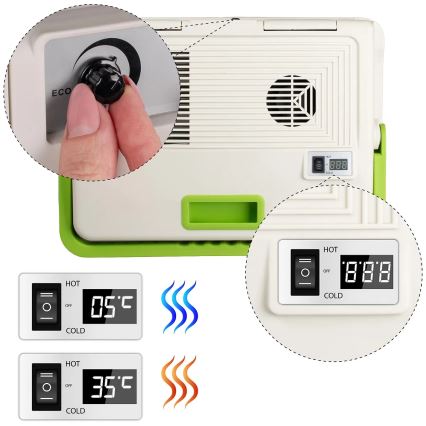 Reise-Kühlbox mit Heizfunktion 27 l 230V/12V/24V grau