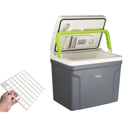 Reise-Kühlbox mit Heizfunktion 27 l 230V/12V/24V grau