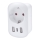 Reiseadapter für die USA 230V 2x USB-A + 1x USB-C