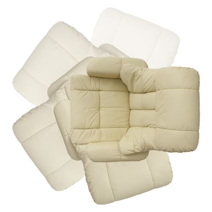 Relaxsessel HABI – Creme / Natur-Eiche