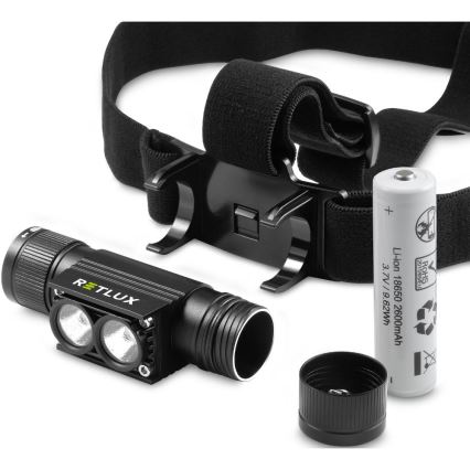 LED Wiederaufladbare Aluminium Stirnlampe LED/2600 mAh IP66