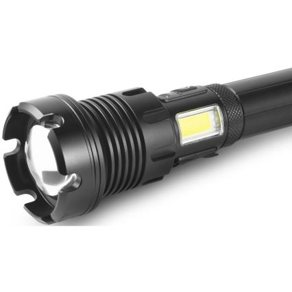 LED wiederaufladbare Aluminium-Taschenlampe mit Powerbank-Funktion LED/4400 mAh 2200 lm IP44