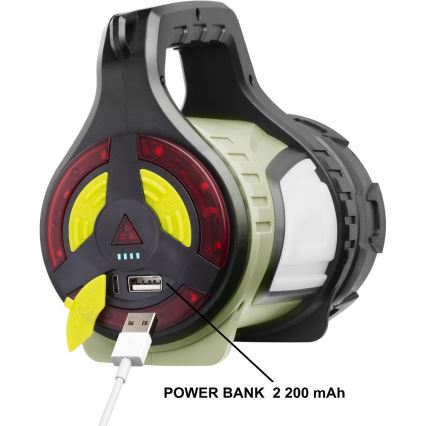 Retlux - LED-Dimmbare Außen-Akku-Leuchte mit Powerbank LED/21W/4400 mAh IP44